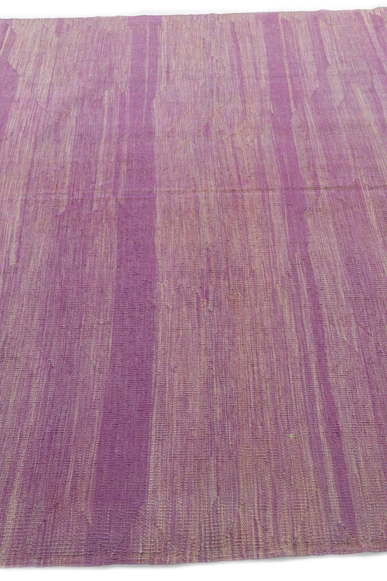 6' 7 x 9' 10 Hand Woven Kilim Modern Wool Rug