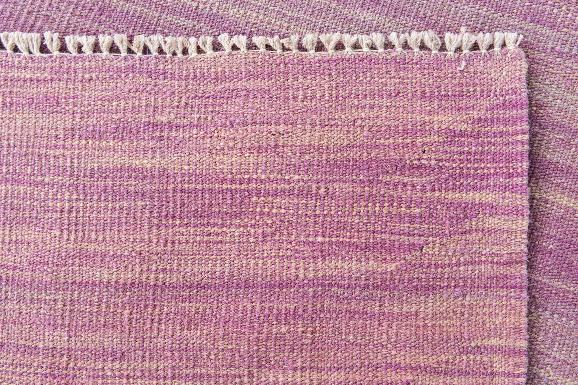 6' 7 x 9' 10 Hand Woven Kilim Modern Wool Rug