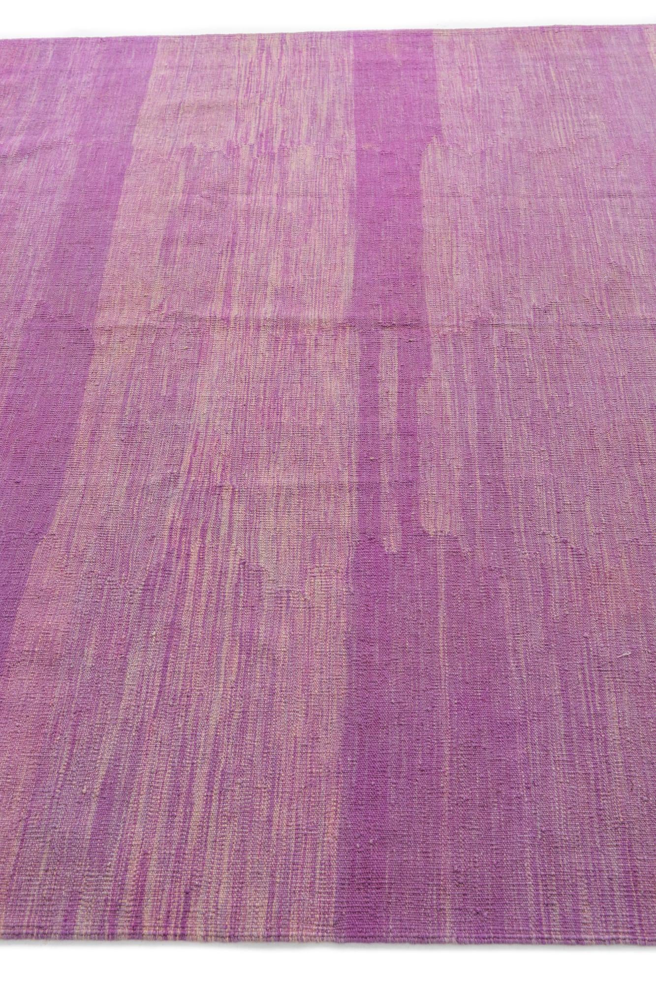 6' 9 x 9' 9 Hand Woven Kilim Modern Wool Rug