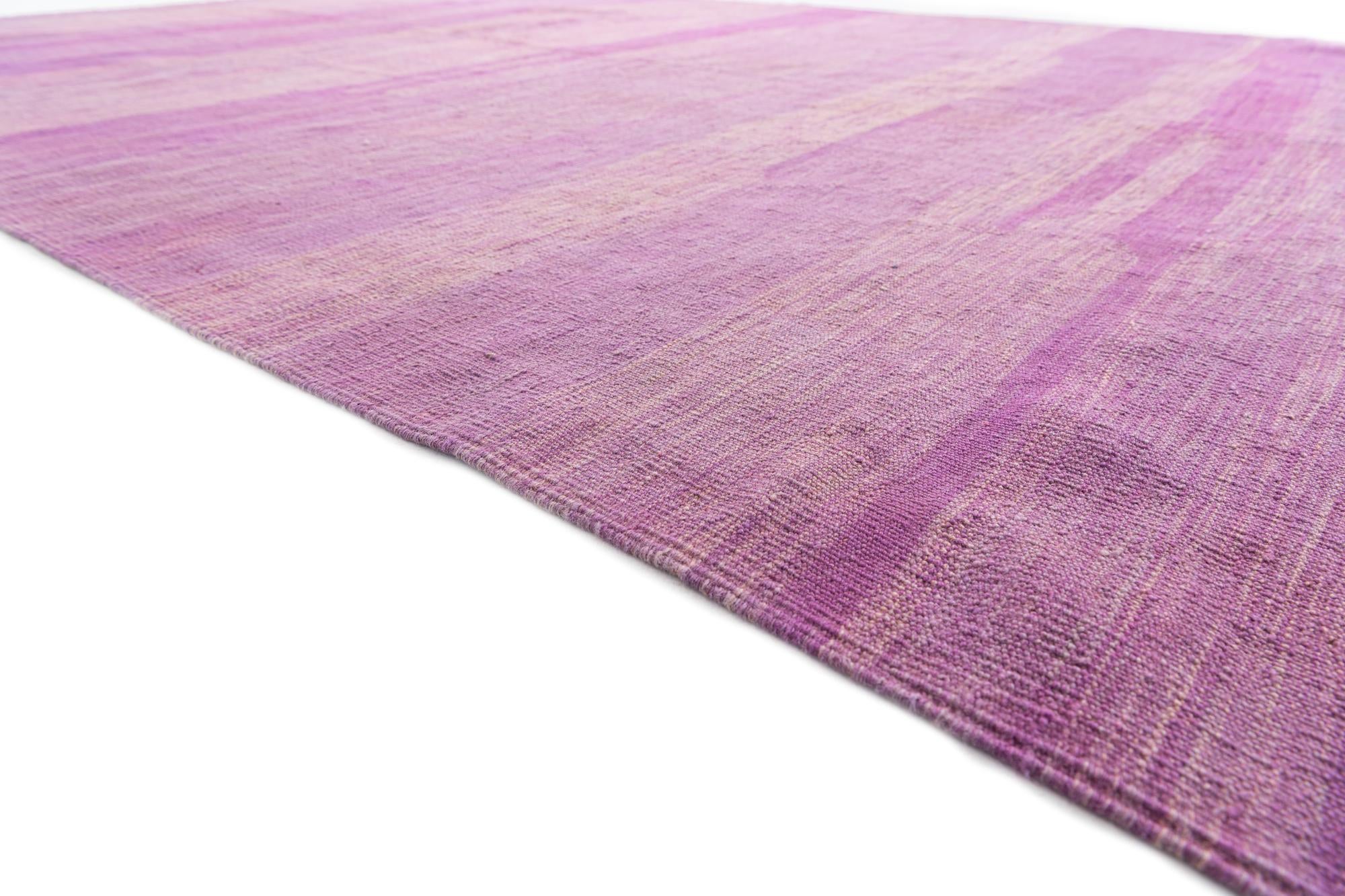 6' 9 x 9' 9 Hand Woven Kilim Modern Wool Rug