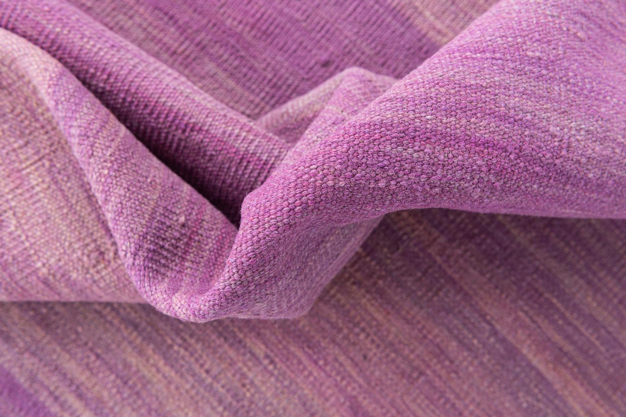6' 9 x 9' 9 Hand Woven Kilim Modern Wool Rug