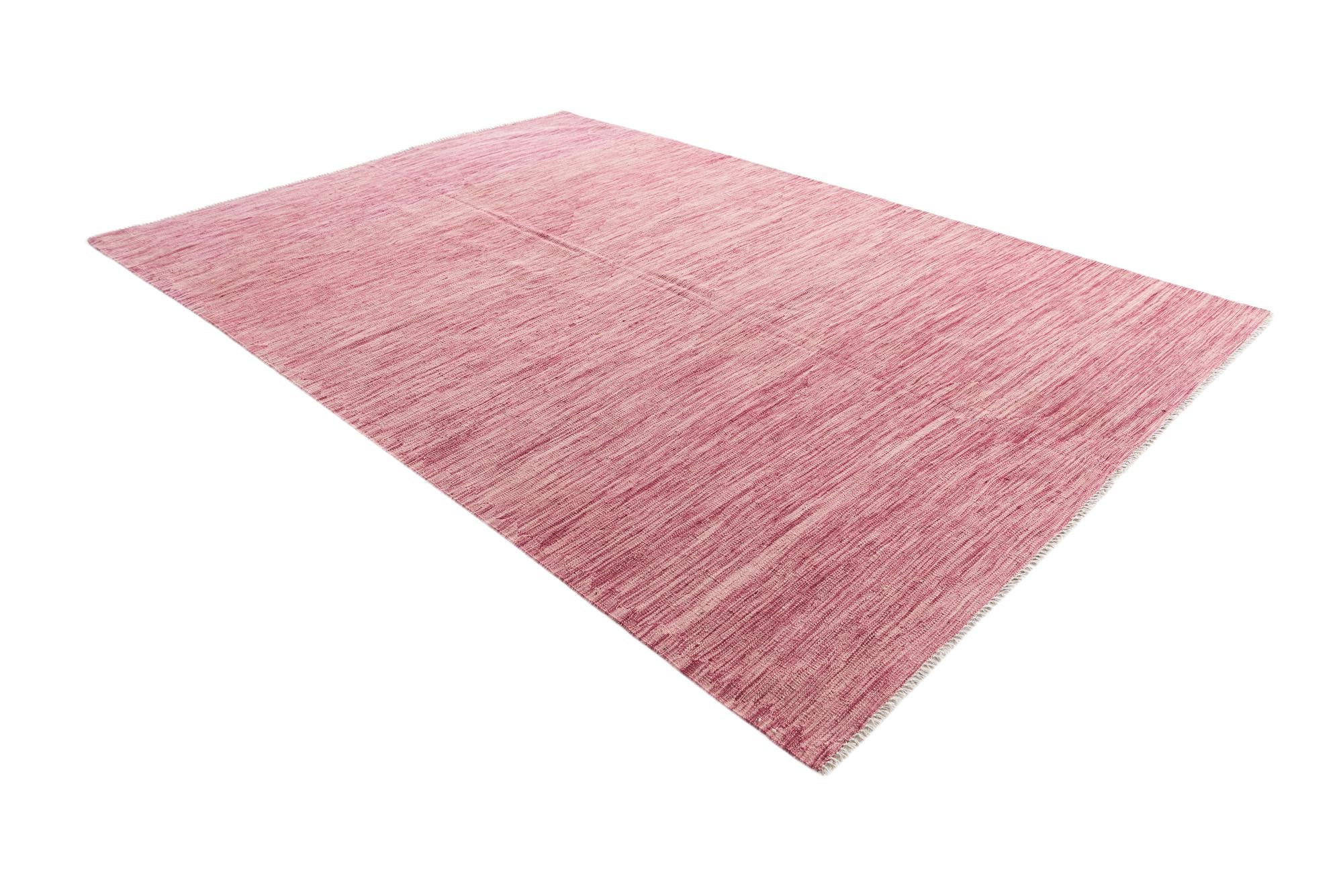 5' 9 x 8' 5 Hand Woven Kilim Modern Wool Rug
