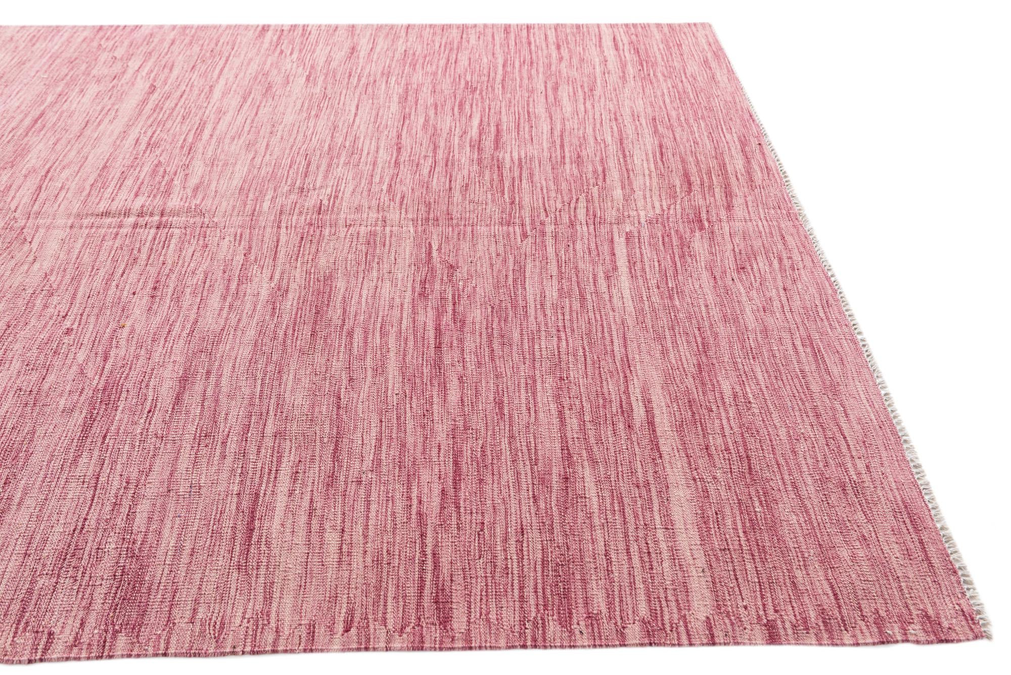 5' 9 x 8' 5 Hand Woven Kilim Modern Wool Rug