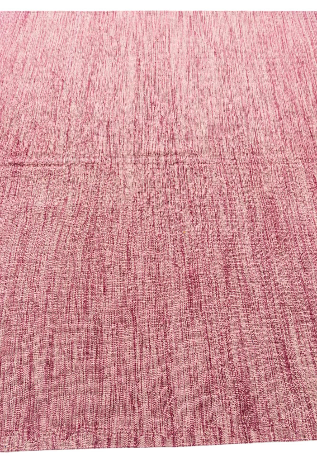 5' 9 x 8' 5 Hand Woven Kilim Modern Wool Rug