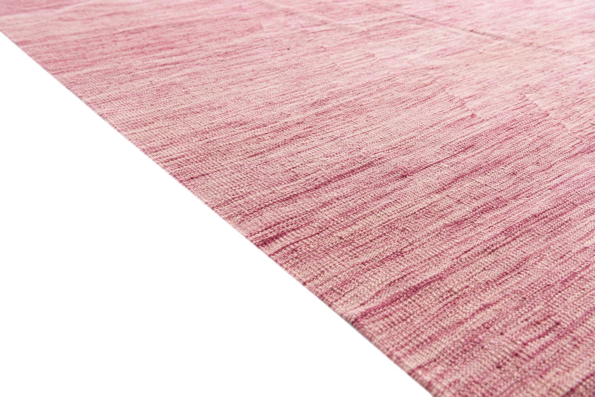 5' 10 x 8' 1 Hand Woven Kilim Modern Wool Rug