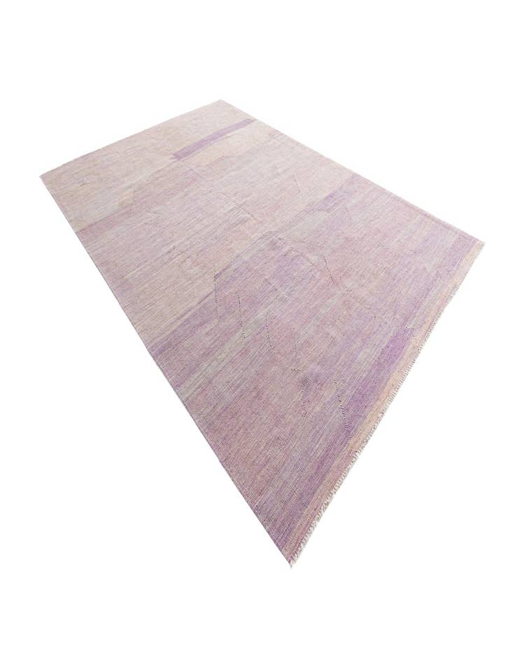Detail image of 6' 8 x 9' 8 Hand Woven Kilim Modern Wool Rug