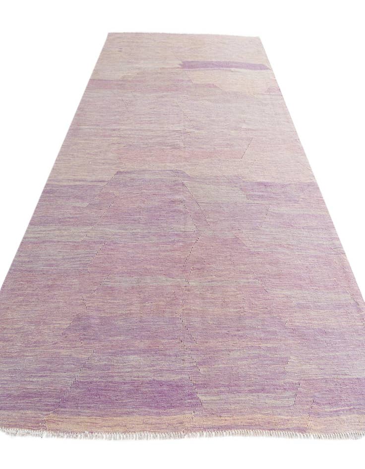 Detail image of 6' 8 x 9' 8 Hand Woven Kilim Modern Wool Rug