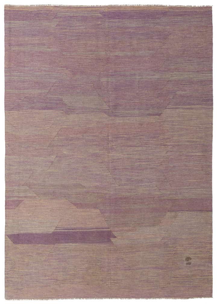 6' 8 x 9' 8 Hand Woven Kilim Modern Wool Rug