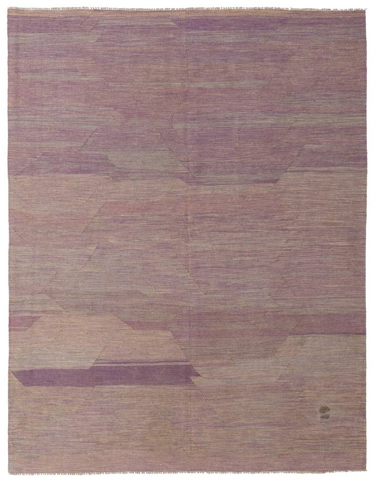 Detail image of 6' 8 x 9' 8 Hand Woven Kilim Modern Wool Rug