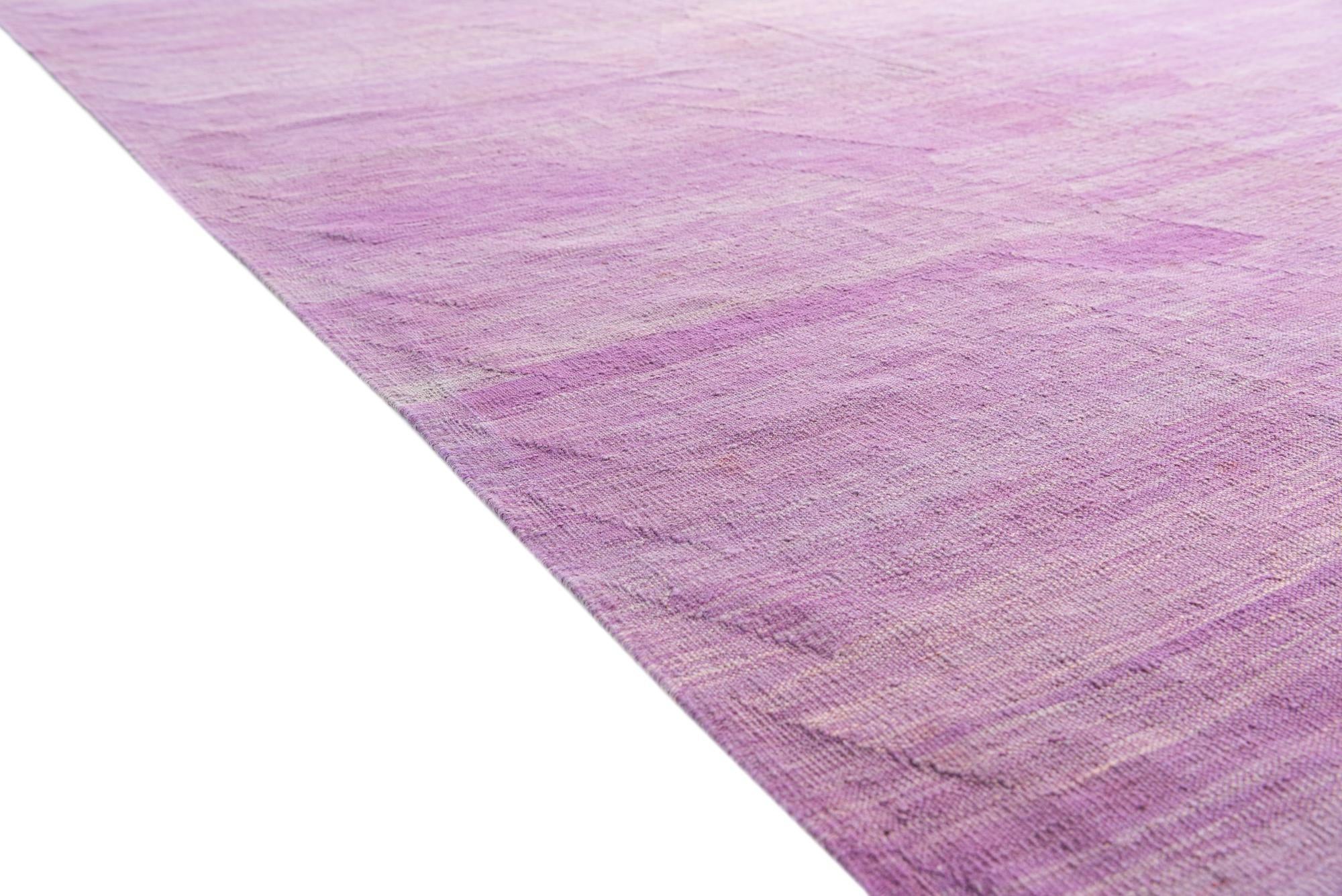 6' 6 x 9' 9 Hand Woven Kilim Modern Wool Rug