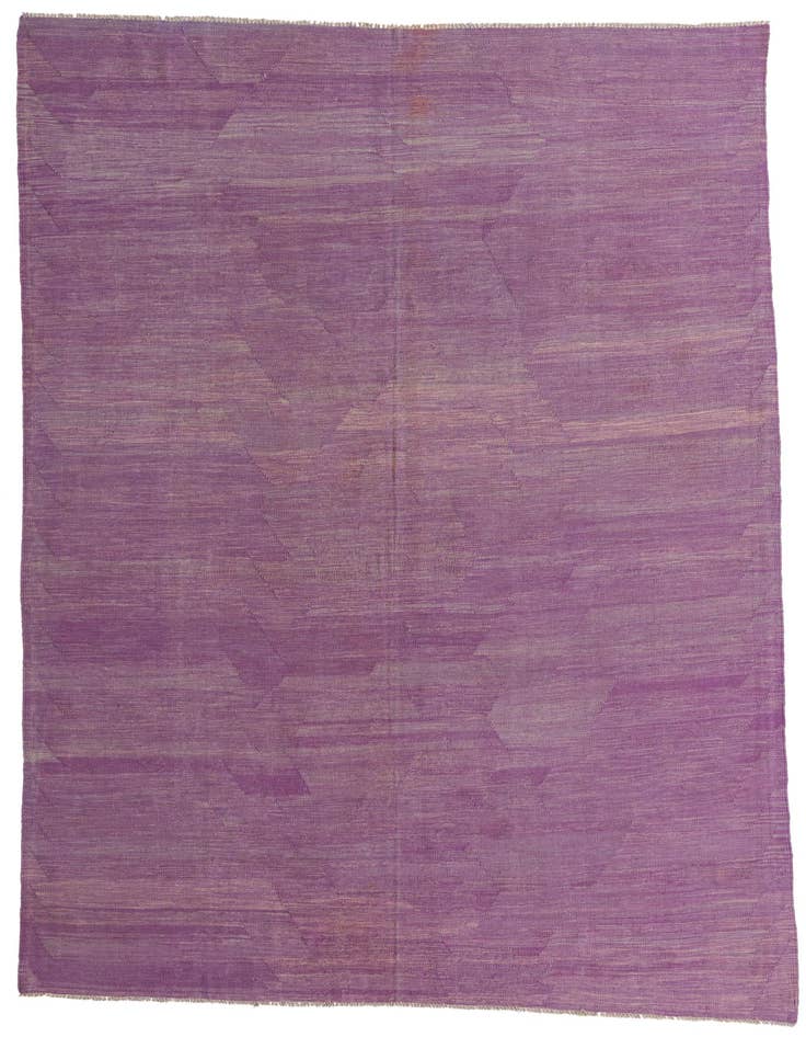 Detail image of 6' 6 x 9' 9 Hand Woven Kilim Modern Wool Rug