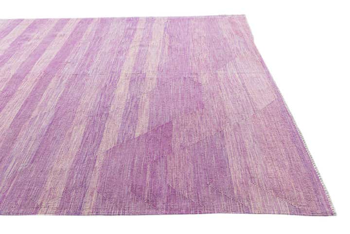 6' 10 x 9' 9 Hand Woven Kilim Modern Wool Rug