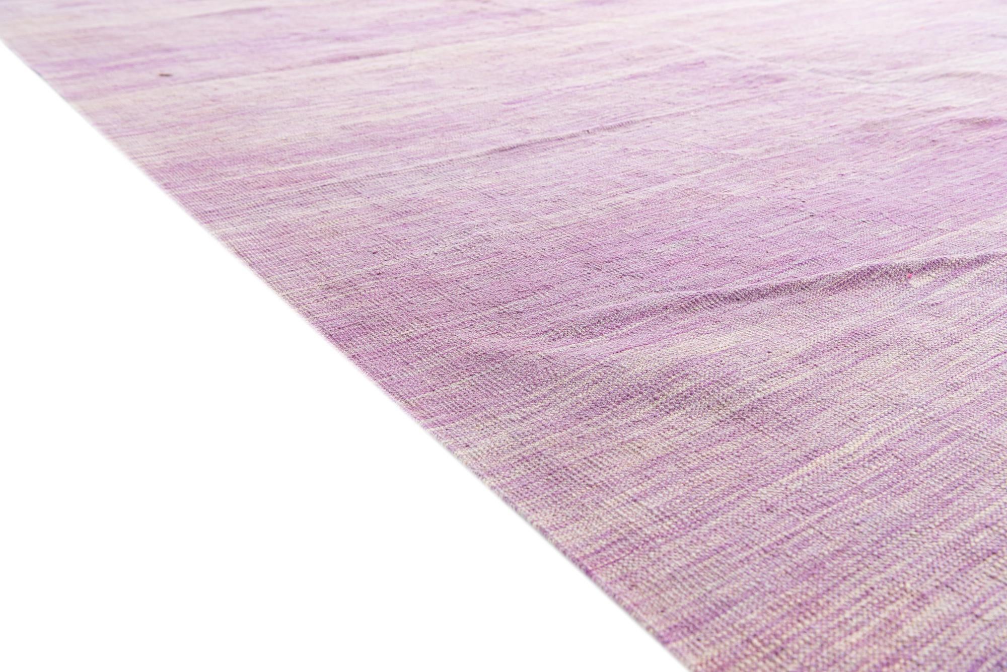 7' x 9' 8 Hand Woven Kilim Modern Wool Rug