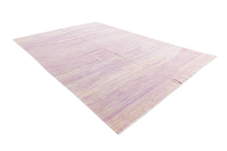 Detail image of 6' 6 x 9' 10 Hand Woven Kilim Modern Wool Rug