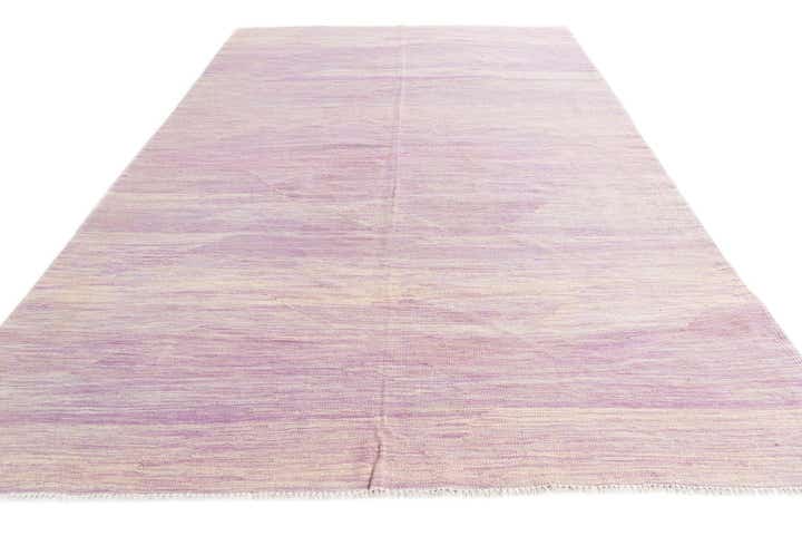 6' 6 x 9' 10 Hand Woven Kilim Modern Wool Rug