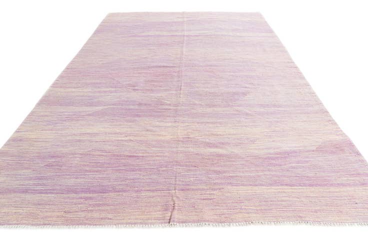 Detail image of 6' 6 x 9' 10 Hand Woven Kilim Modern Wool Rug