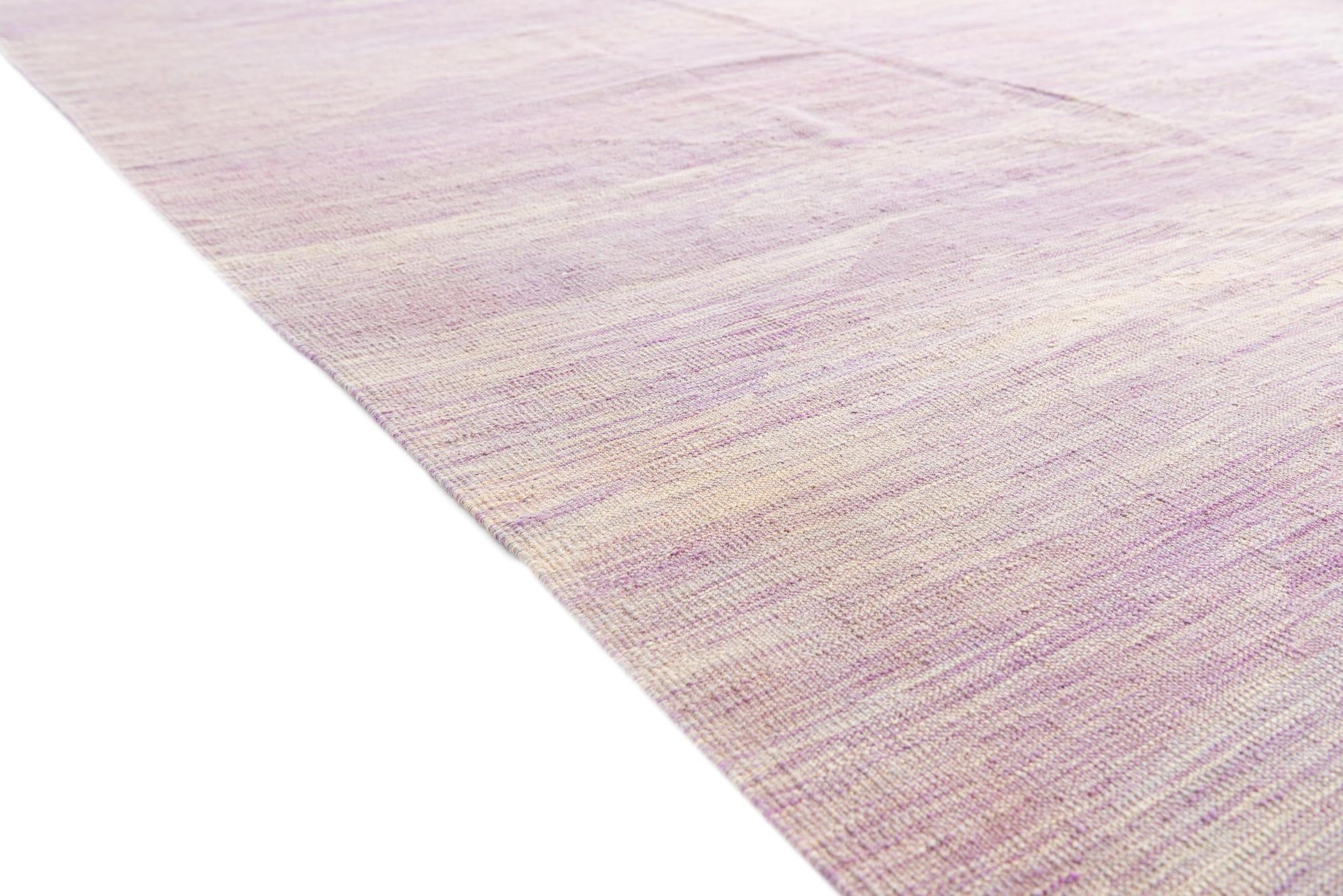 6' 6 x 9' 10 Hand Woven Kilim Modern Wool Rug