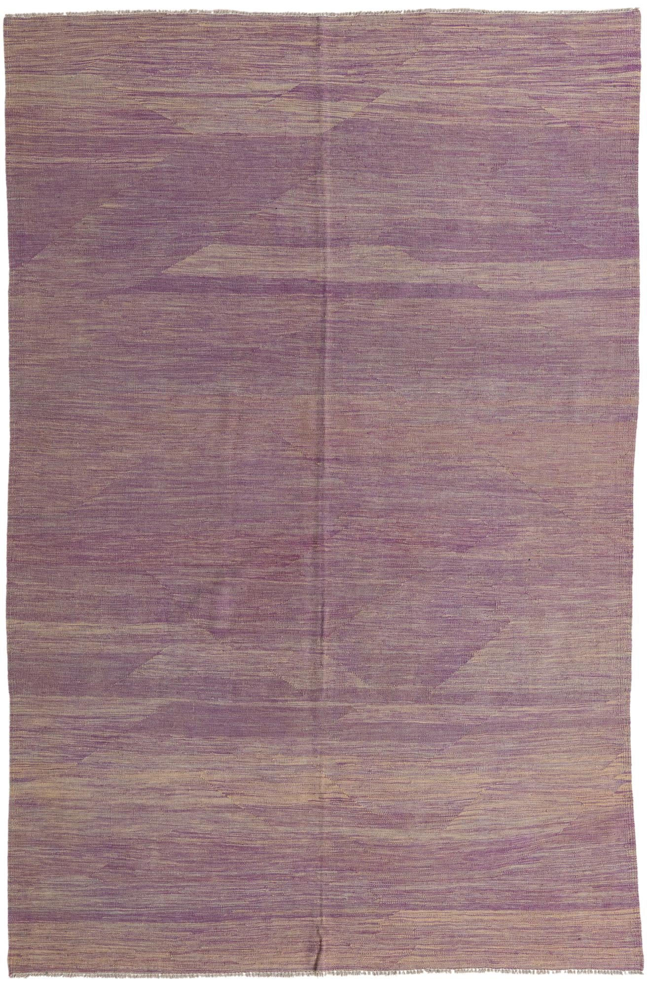 6' 6 x 9' 10 Hand Woven Kilim Modern Wool Rug