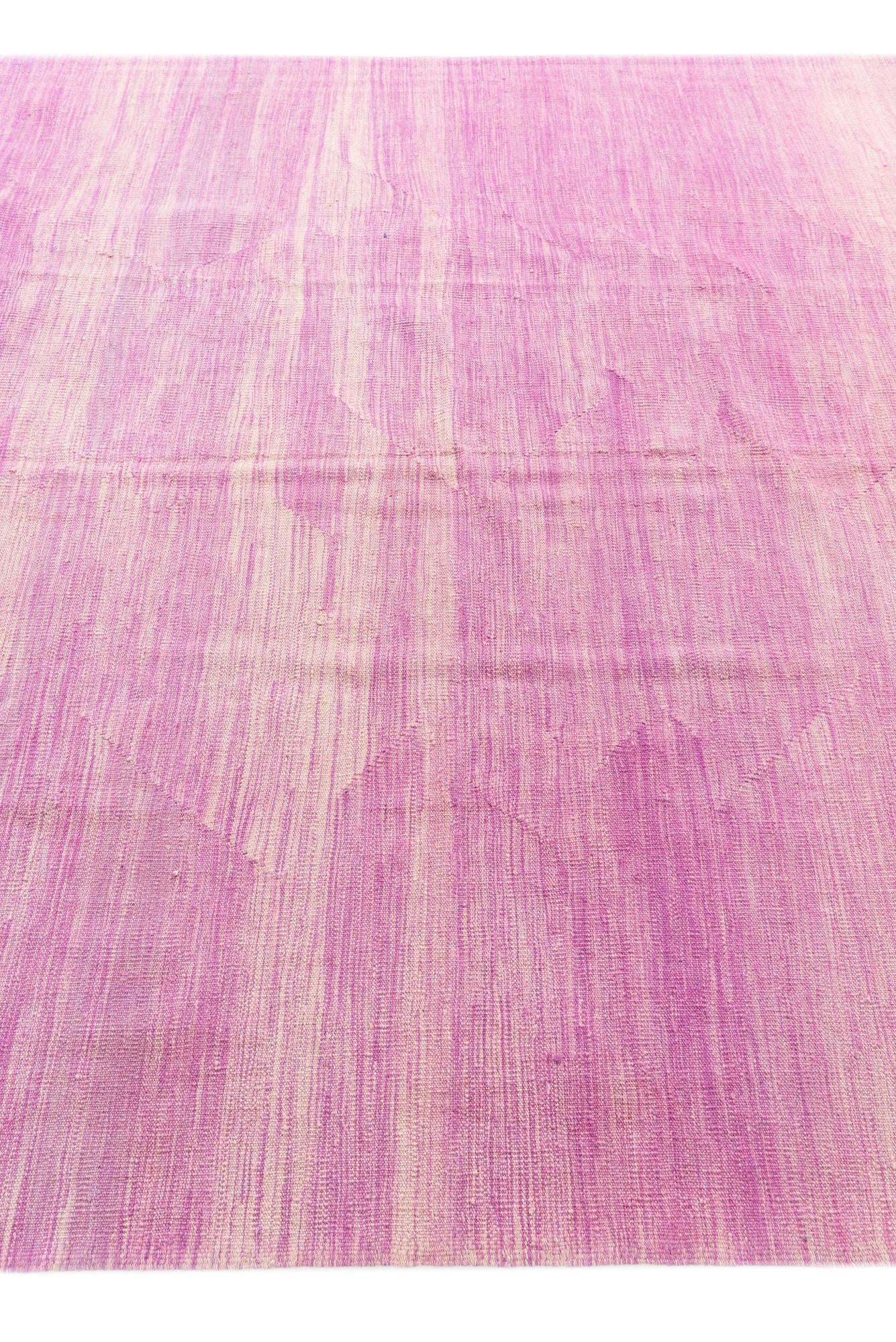 6' 6 x 10' Hand Woven Kilim Modern Wool Rug