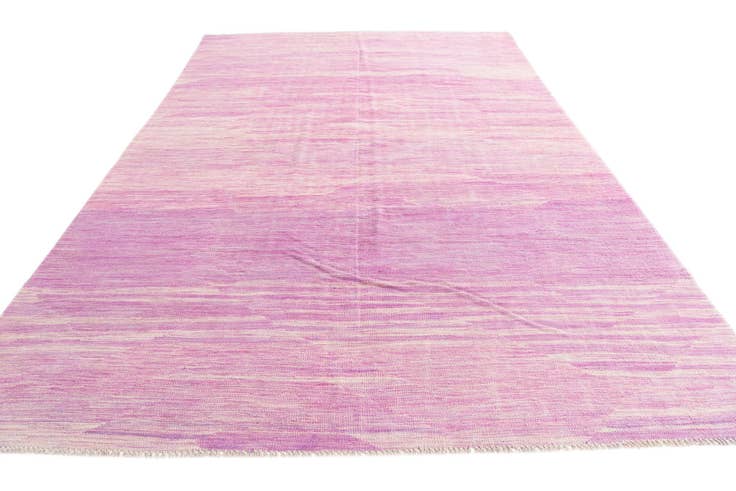 Detail image of 6' 5 x 9' 10 Hand Woven Kilim Modern Wool Rug