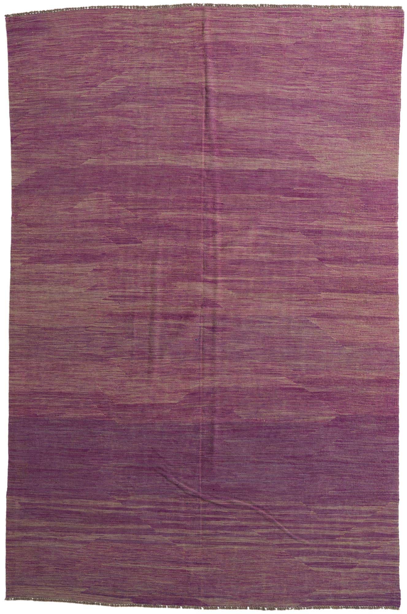 6' 5 x 9' 10 Hand Woven Kilim Modern Wool Rug