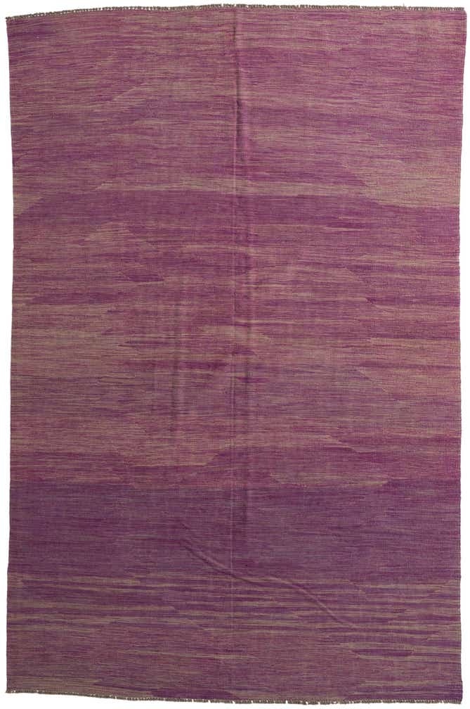 6' 5 x 9' 10 Hand Woven Kilim Modern Wool Rug