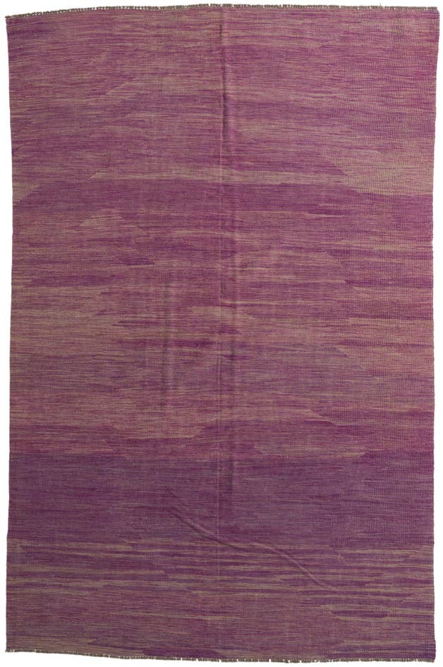 Detail image of 6' 5 x 9' 10 Hand Woven Kilim Modern Wool Rug
