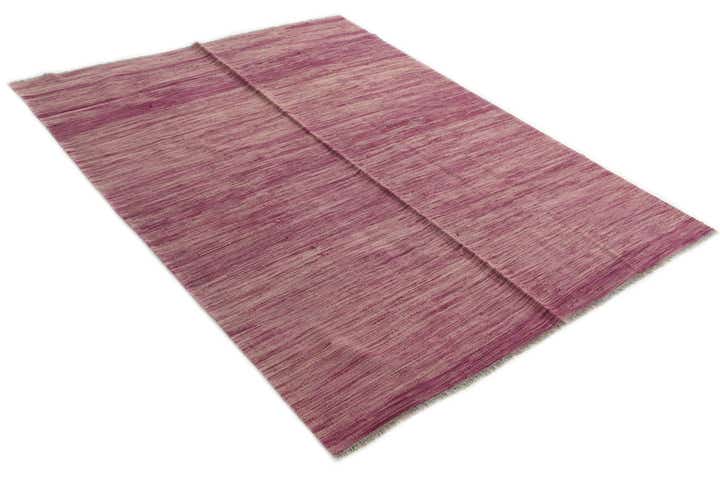 5' x 6' 6 Hand Woven Kilim Modern Wool Rug