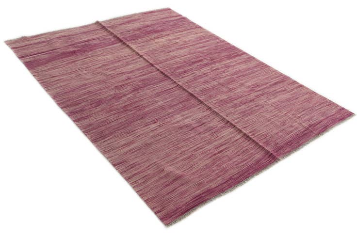 Detail image of 5' x 6' 6 Hand Woven Kilim Modern Wool Rug