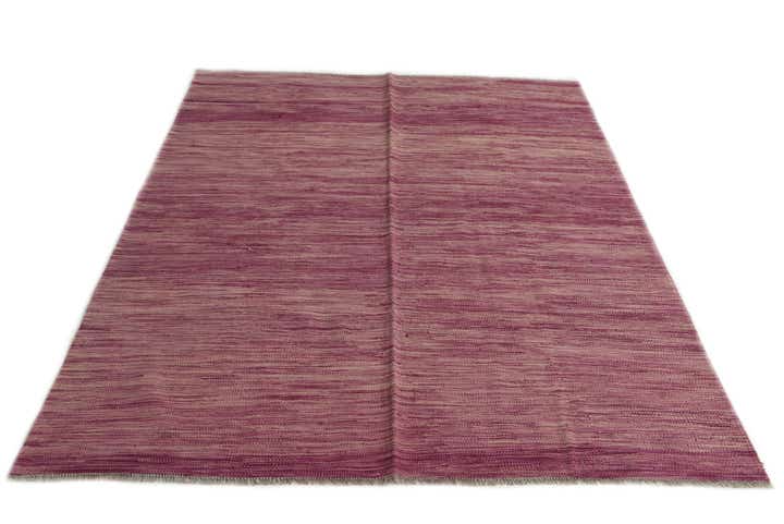 5' x 6' 6 Hand Woven Kilim Modern Wool Rug