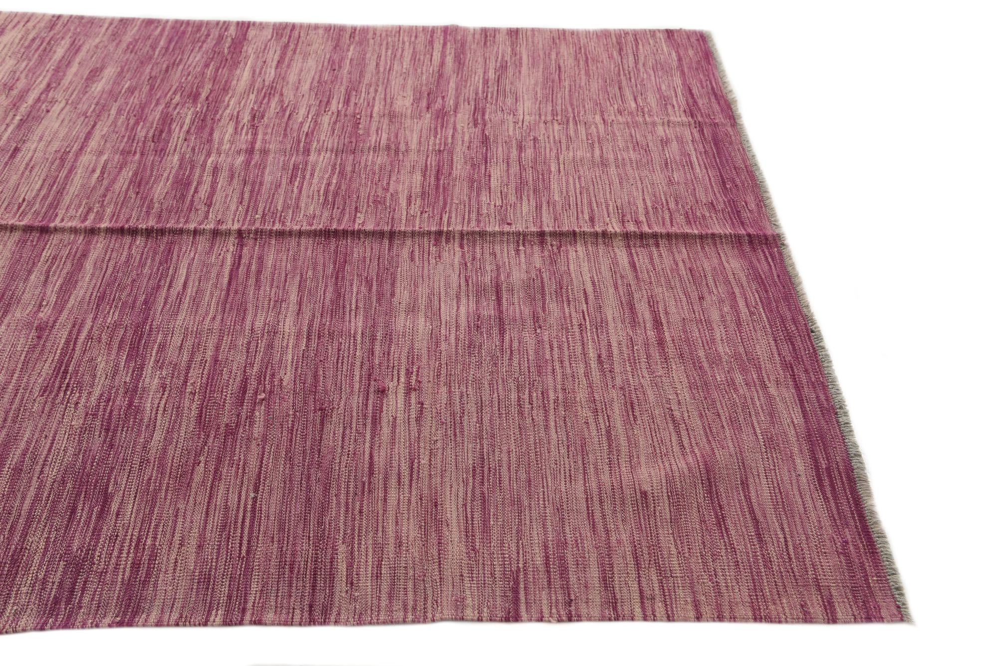 5' x 6' 6 Hand Woven Kilim Modern Wool Rug