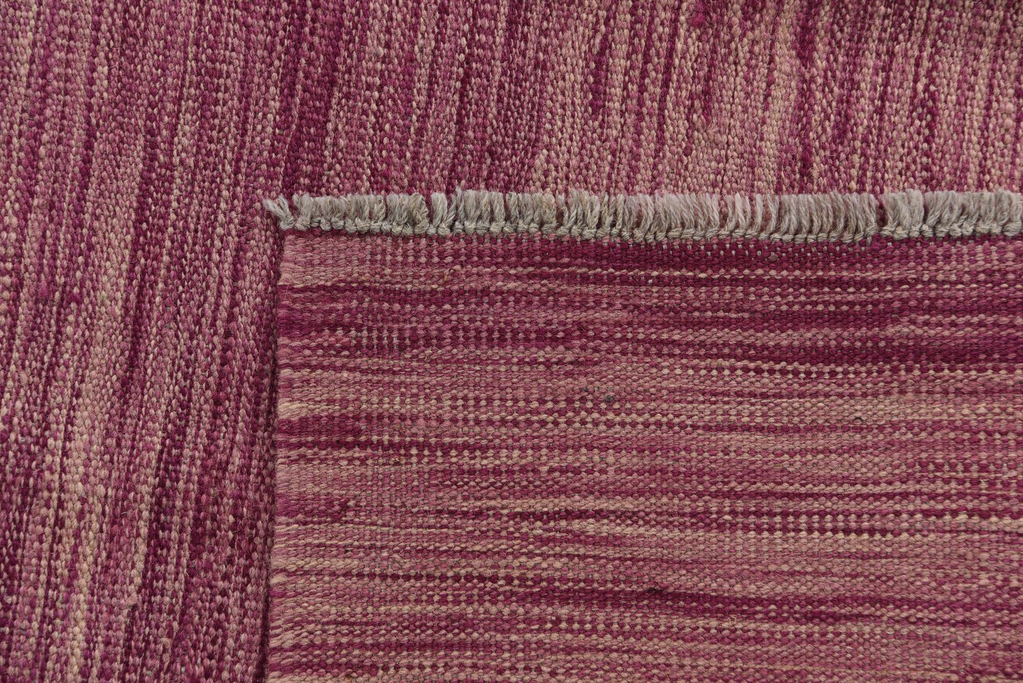 5' x 6' 6 Hand Woven Kilim Modern Wool Rug