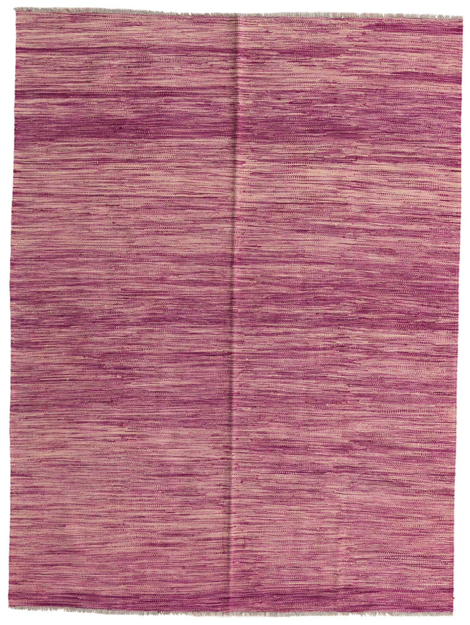 5' x 6' 6 Hand Woven Kilim Modern Wool Rug