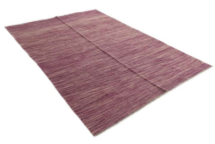 5' 7 x 8' Hand Woven Kilim Modern Wool Rug
