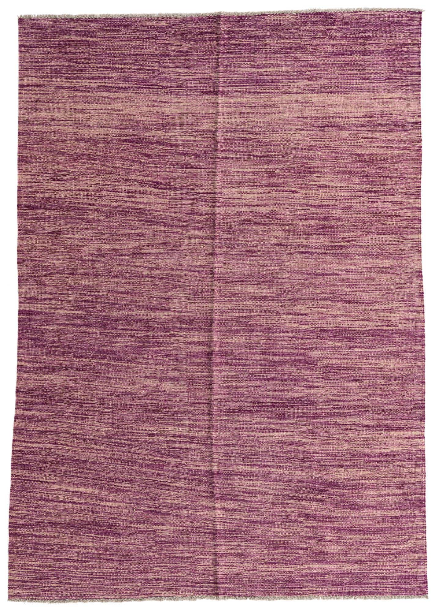 5' 7 x 8' Hand Woven Kilim Modern Wool Rug