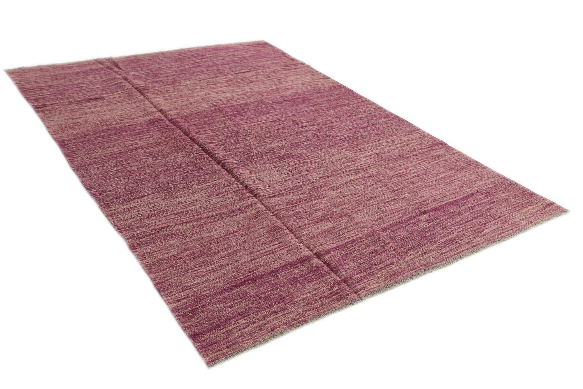 5' 5 x 7' 8 Hand Woven Kilim Modern Wool Rug