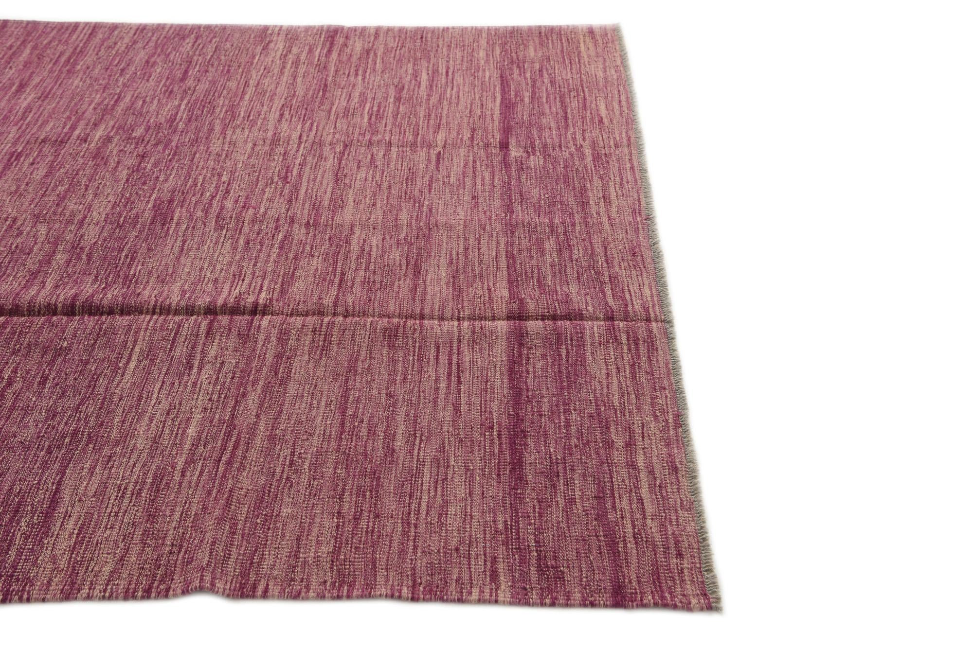 5' 5 x 7' 8 Hand Woven Kilim Modern Wool Rug