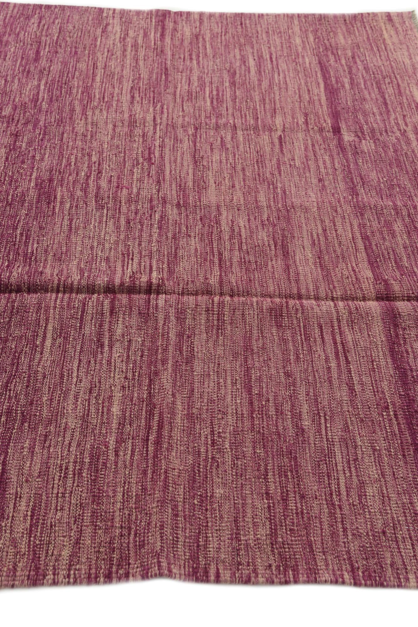 5' 5 x 7' 8 Hand Woven Kilim Modern Wool Rug