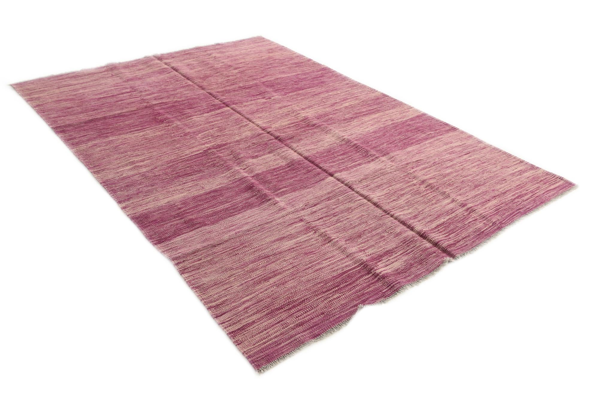 5' 6 x 7' 10 Hand Woven Kilim Modern Wool Rug