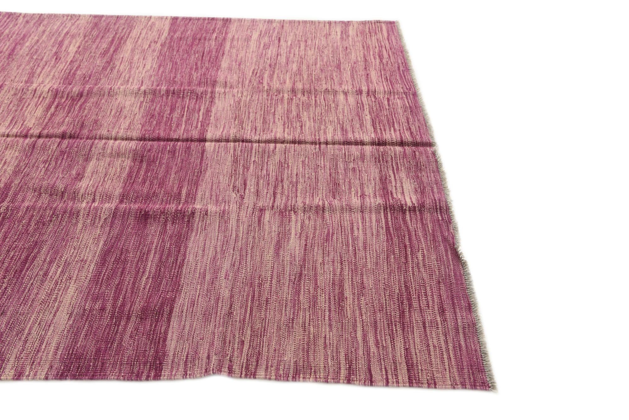 5' 6 x 7' 10 Hand Woven Kilim Modern Wool Rug
