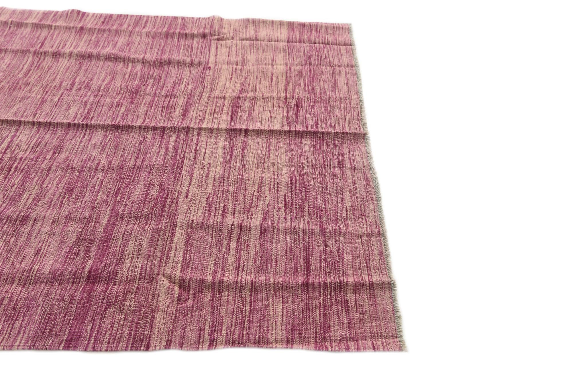 5' x 6' 7 Hand Woven Kilim Modern Wool Rug