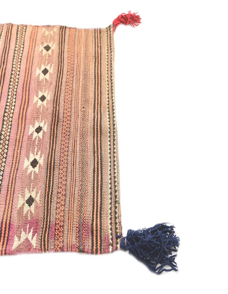 Detail image of 3' 2 x 4' 9  Hand Woven Kilim Modern Wool Rug