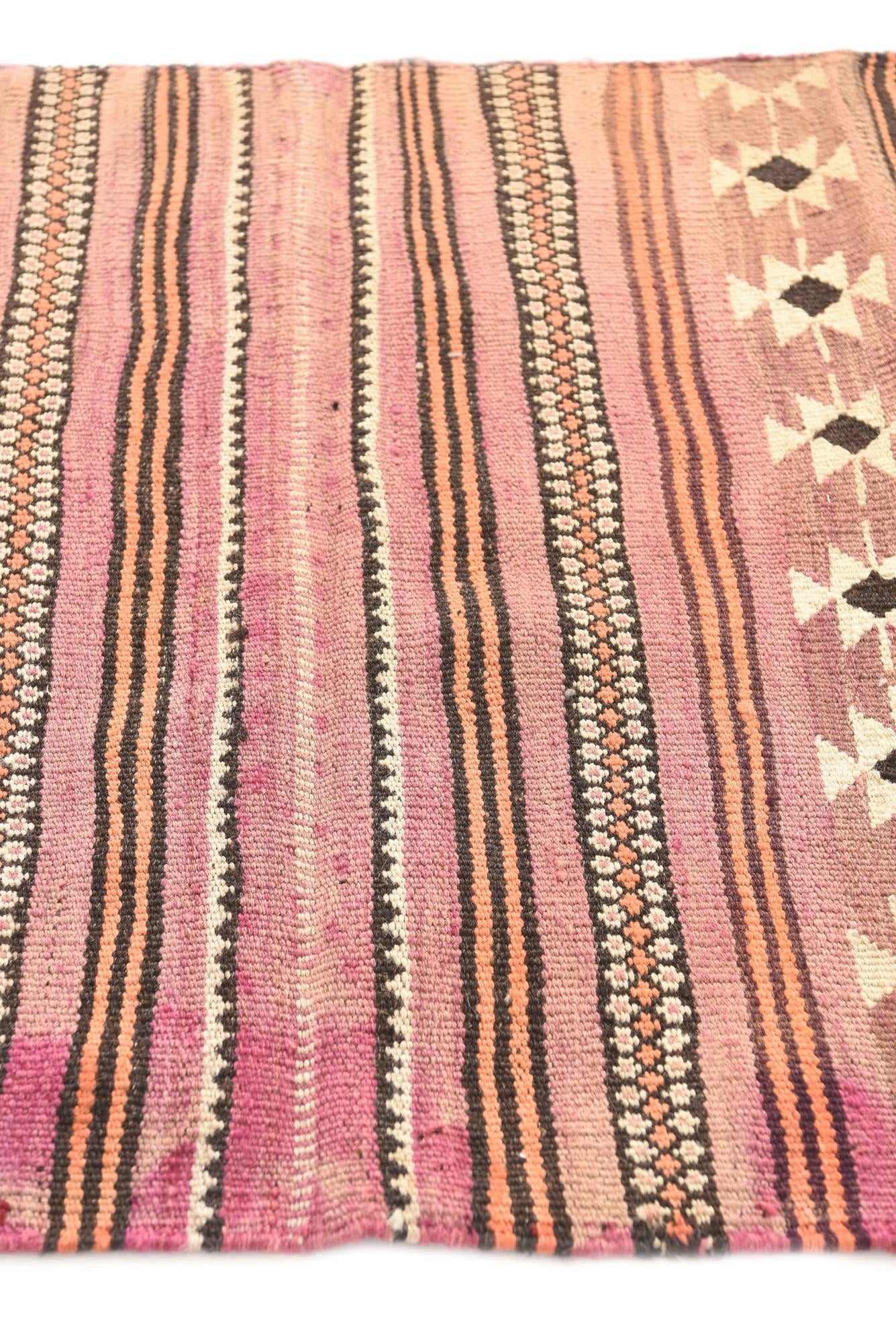 3' 2 x 4' 9 Hand Woven Kilim Modern Wool Rug