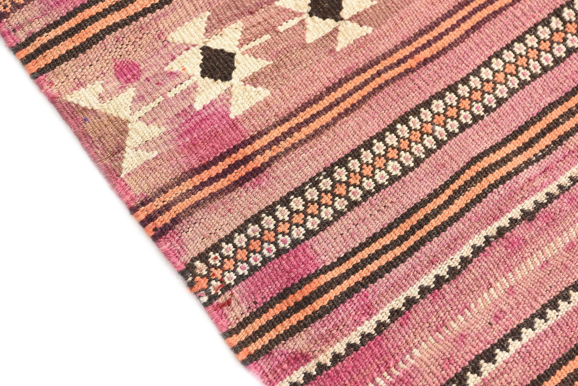 3' 2 x 4' 9 Hand Woven Kilim Modern Wool Rug