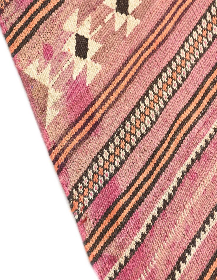 Detail image of 3' 2 x 4' 9  Hand Woven Kilim Modern Wool Rug
