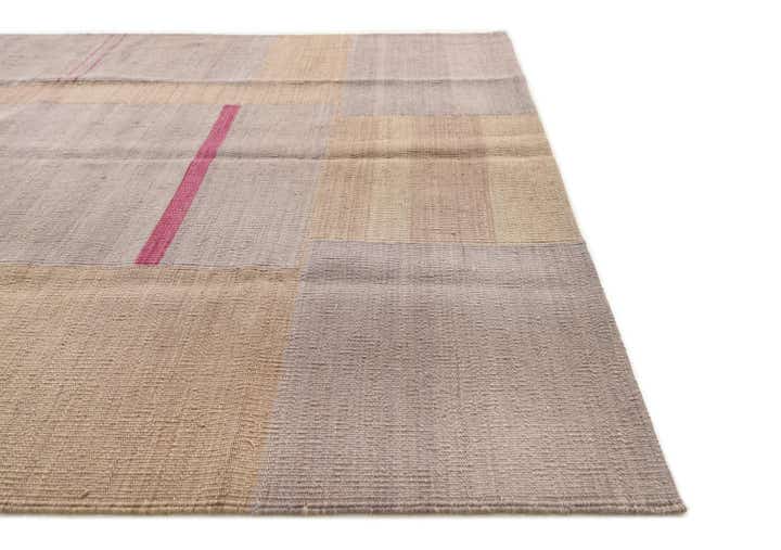 4' 1 x 6' Hand Woven Kilim Modern Wool Rug