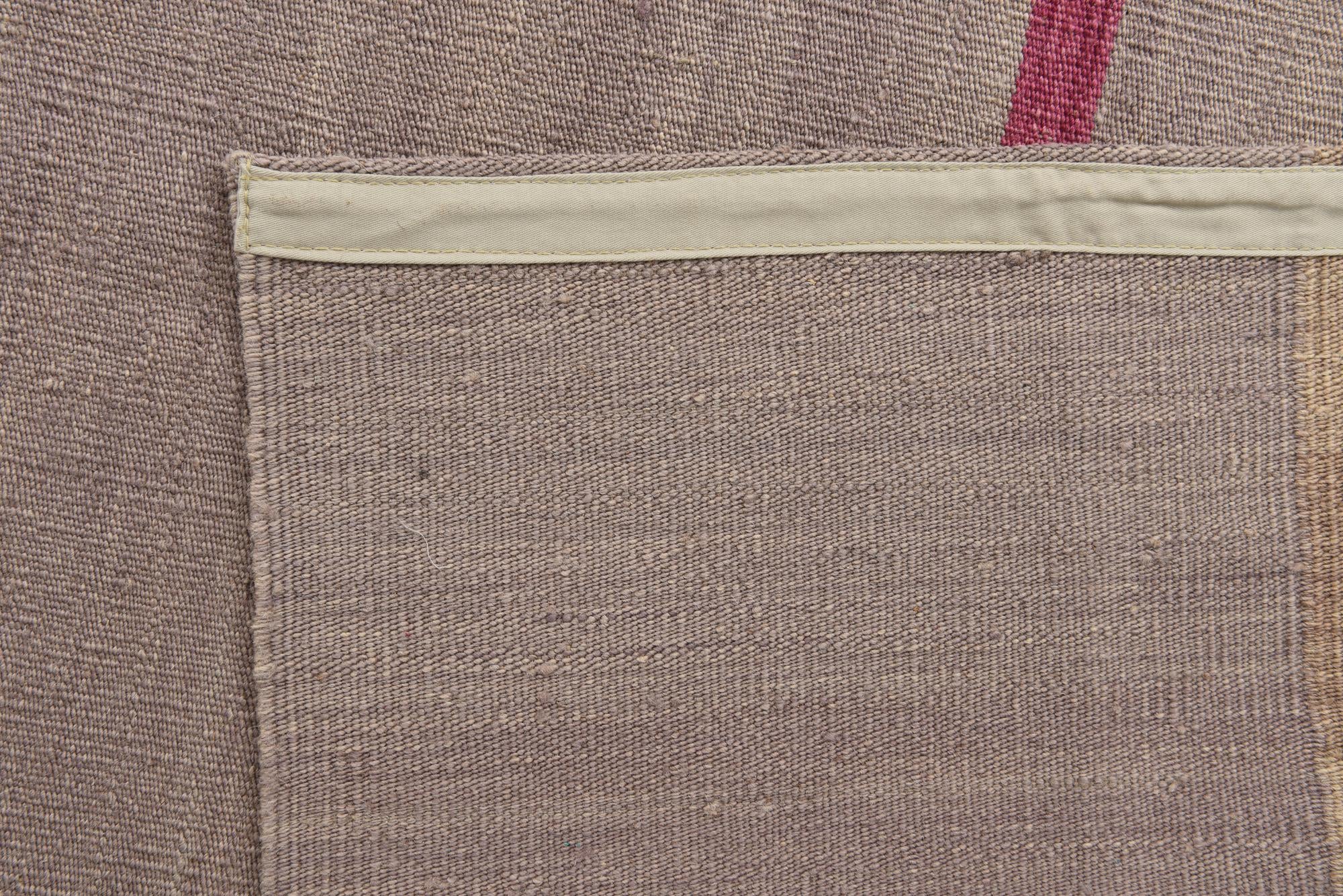 4' 1 x 6' Hand Woven Kilim Modern Wool Rug