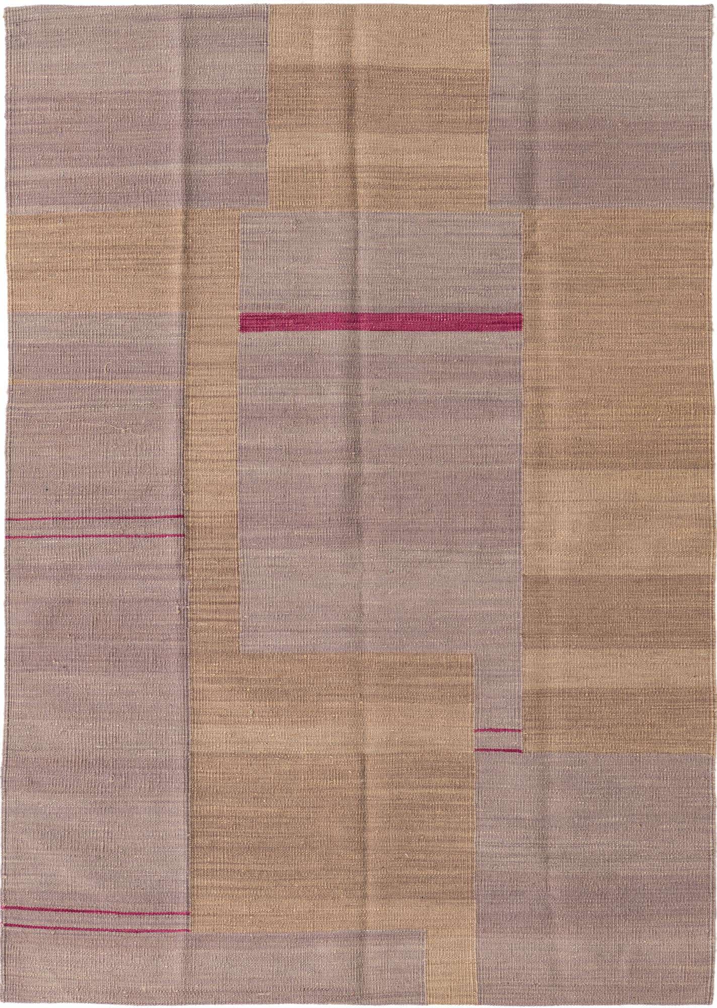 4' 1 x 6' Hand Woven Kilim Modern Wool Rug