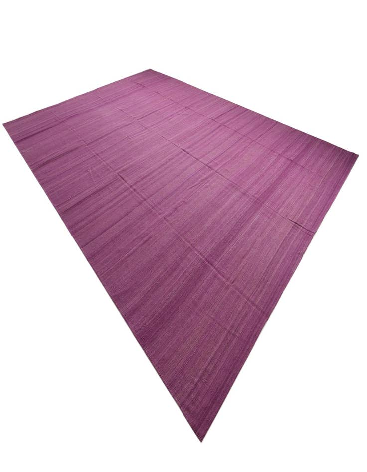 Detail image of 13' 9 x 19' 7  Hand Woven Kilim Modern Wool Rug