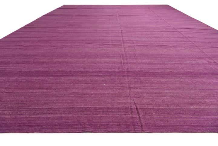13' 9 x 19' 7 Hand Woven Kilim Modern Wool Rug